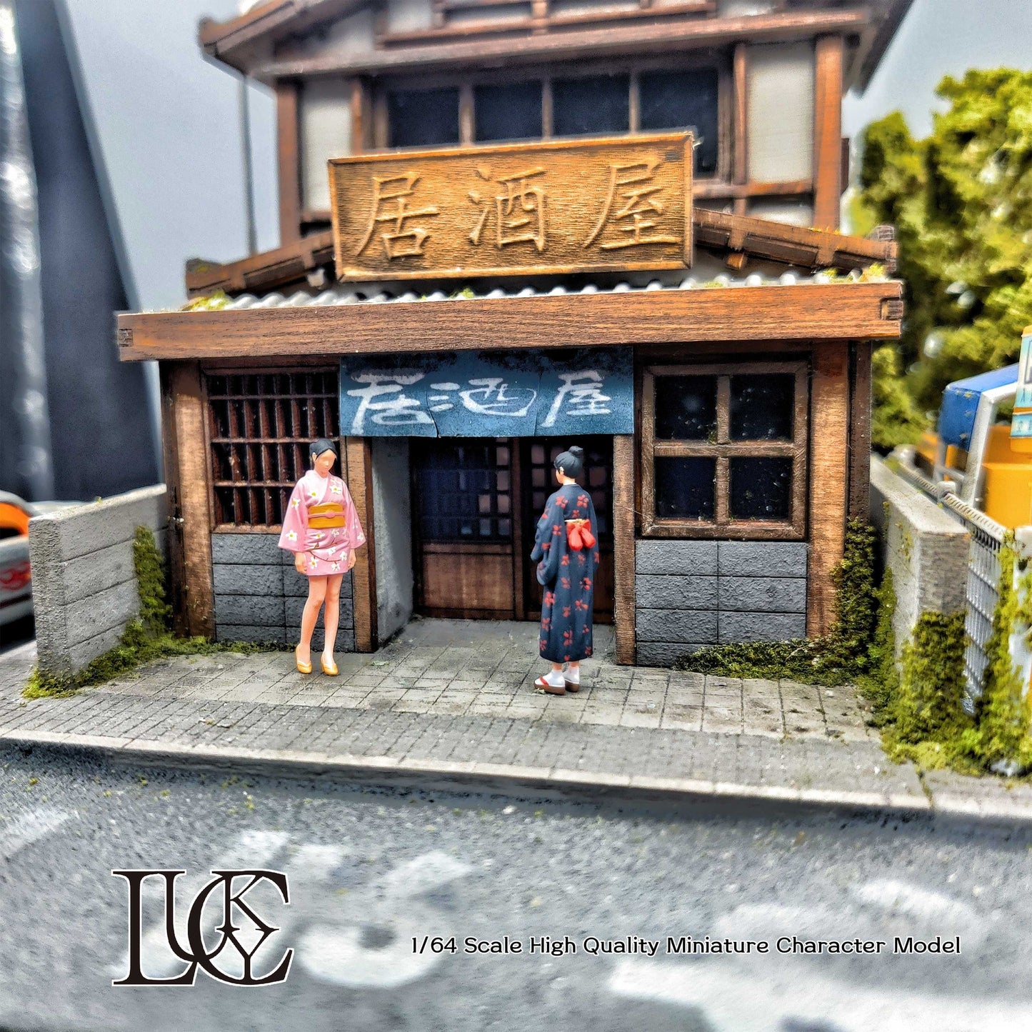 Lucky Studio 1/64 Scale Figurines Model  Kimono-clad Girls Duo Collection Miniature Hand-painted