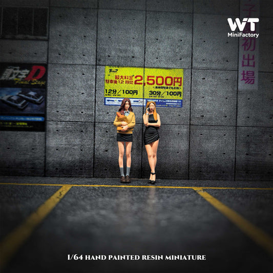 WT Minifactory 1/64 Scale Figurines Model Lady & Nanny Duo Collection Miniature Hand-painted