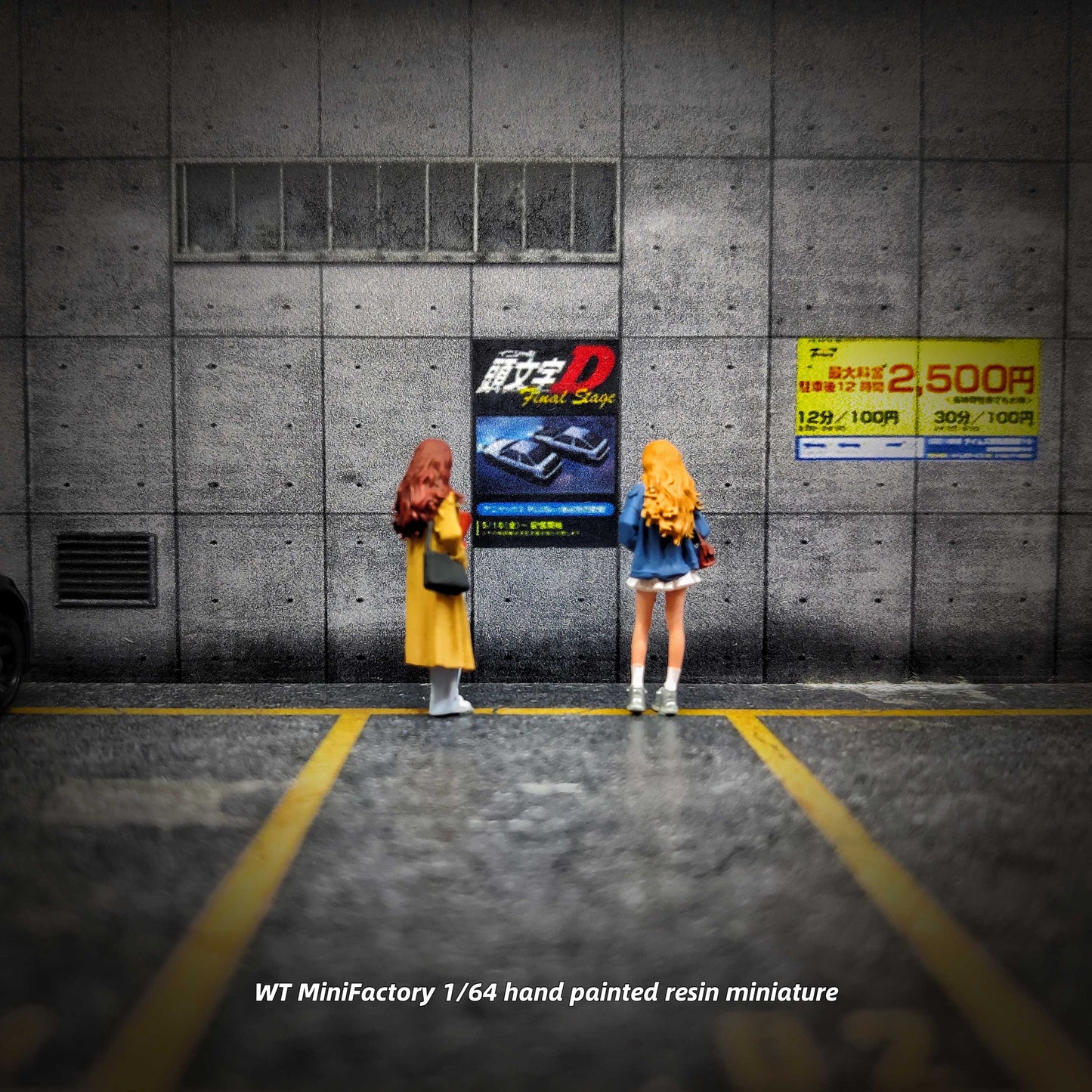 WT Minifactory 1/64 Scale Figurines Model Bread Girls Duo Miniature Hand-painted