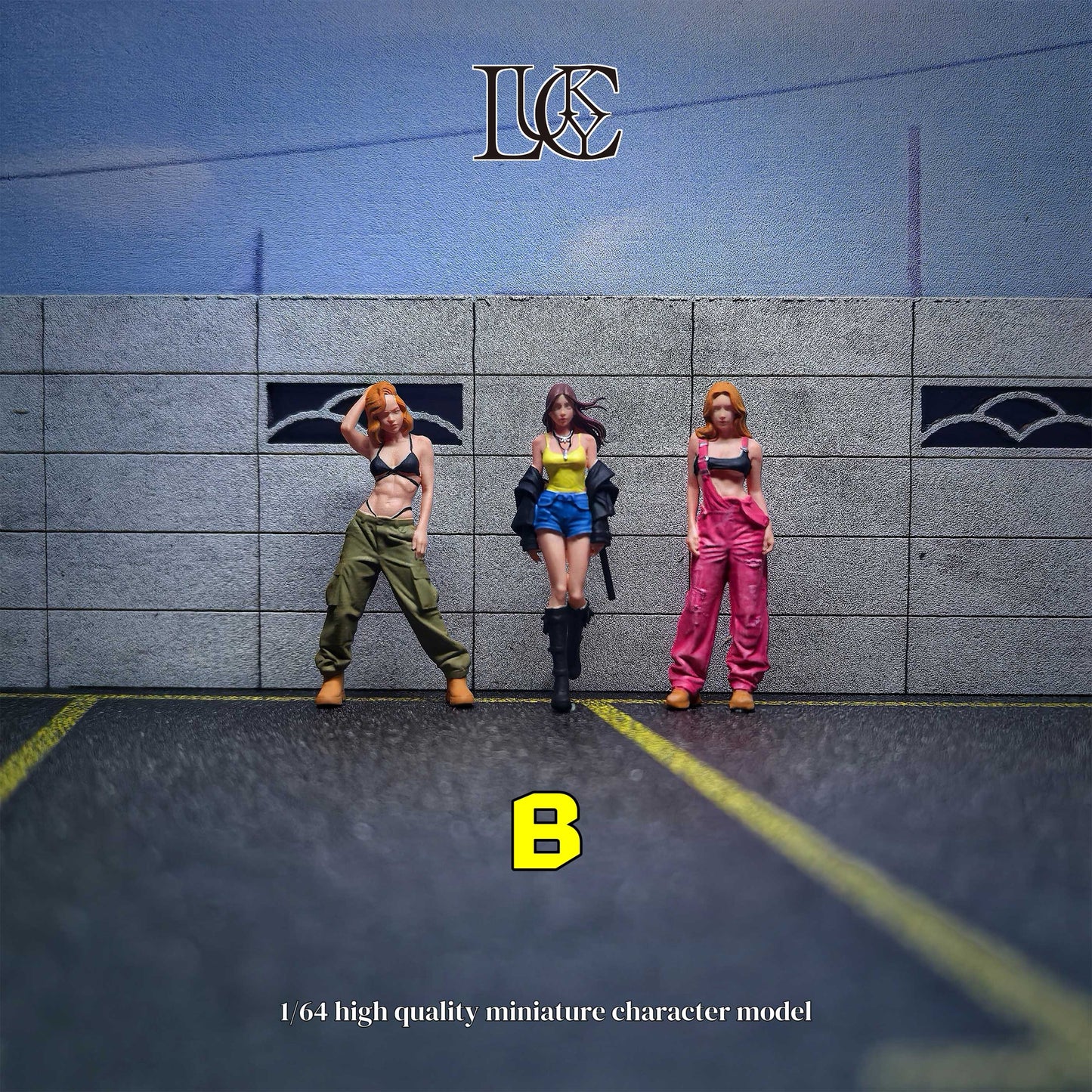 Lucky Studio 1/64 Scale Figurines Model Sisters Who Make Waves Trio  Collection Miniature Hand-painted