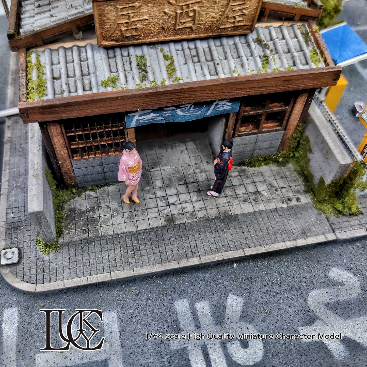 Lucky Studio 1/64 Scale Figurines Model  Kimono-clad Girls Duo Collection Miniature Hand-painted