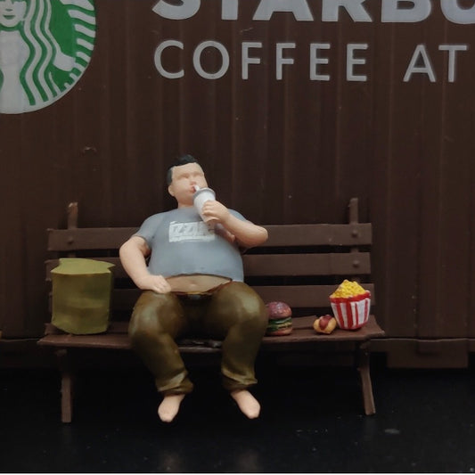 1/64 Little Fat Who Drink Drinks Including Hamburgers and Bags