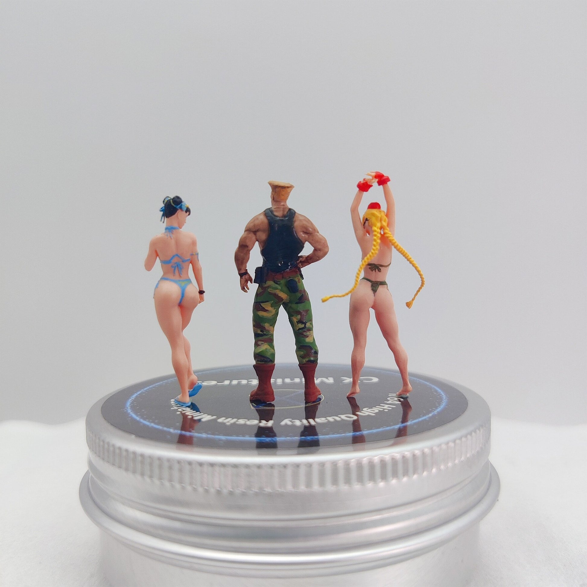 Street Fighter 4 Pcs/Lot Cammy White Chun Li Figurine SF Sutorito